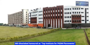 IMS Ghaziabad was Honoured as the "Top Institute for PGDM Placements" at the CSR Awards Ceremony